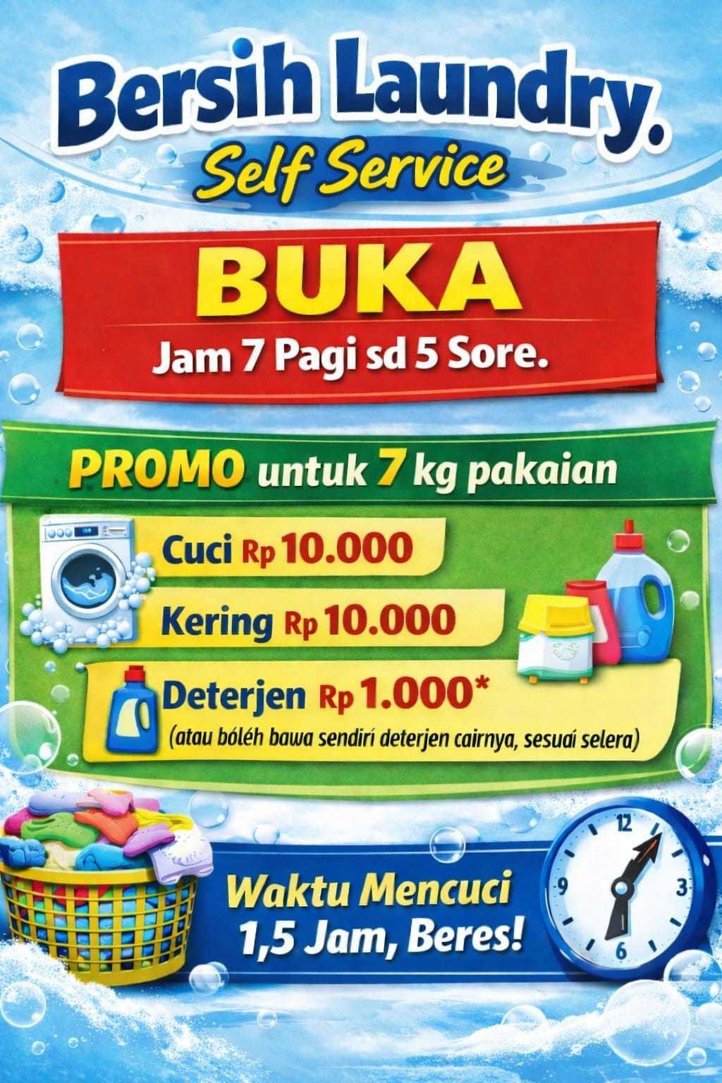 Tampak Depan Bersih Laundry